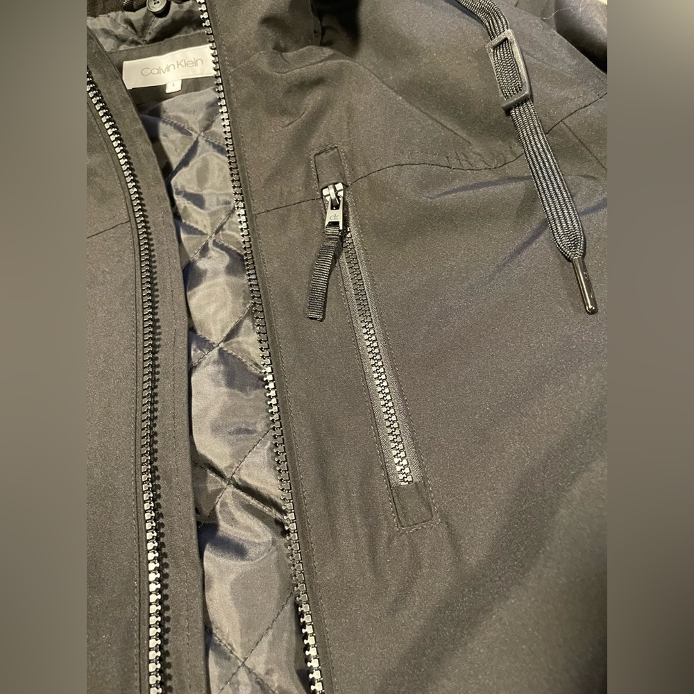 SOLD Calvin Klein Black Hooded Jacket - Picture 6 of 12